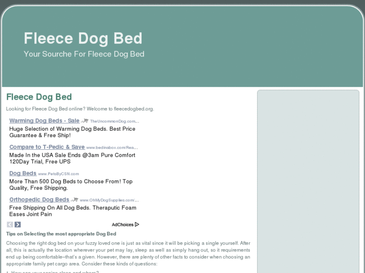 www.fleecedogbed.org