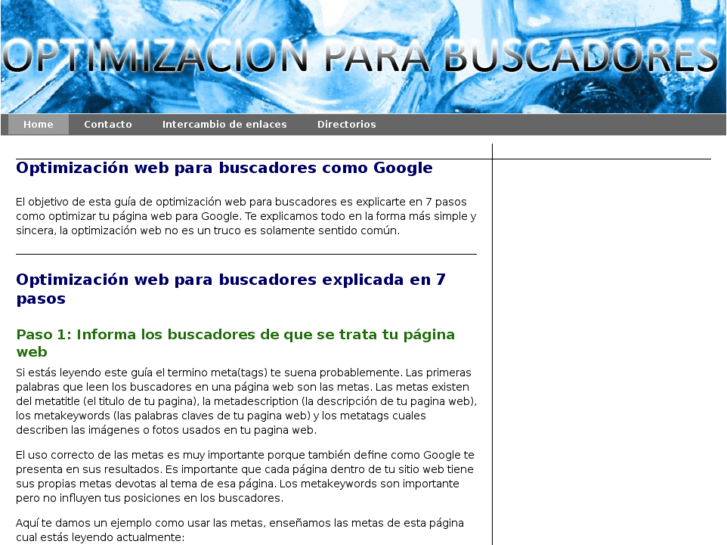 www.optimizacionparabuscadores.es