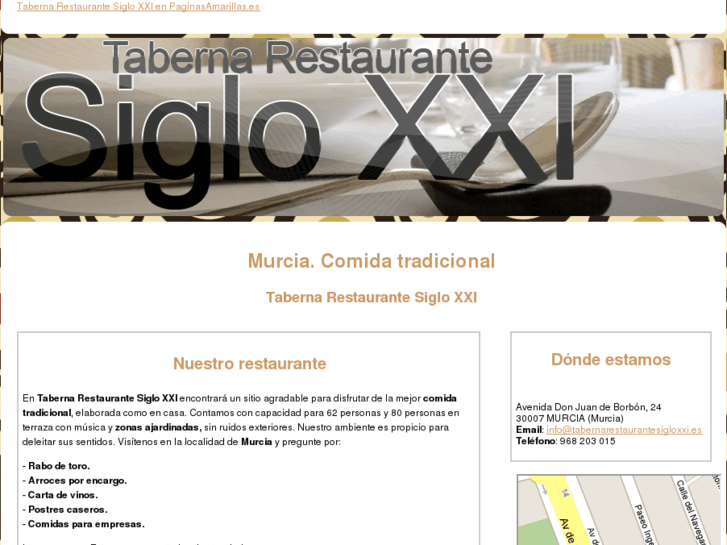 www.tabernarestaurantesigloxxi.es