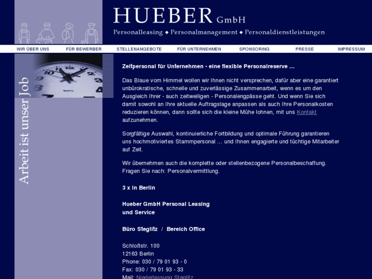 www.hueber-zeitarbeit.com