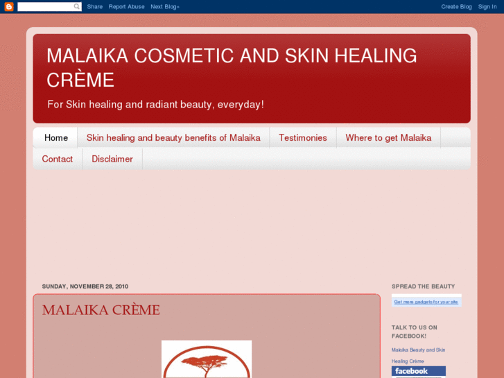 www.malaikacosmetics.com