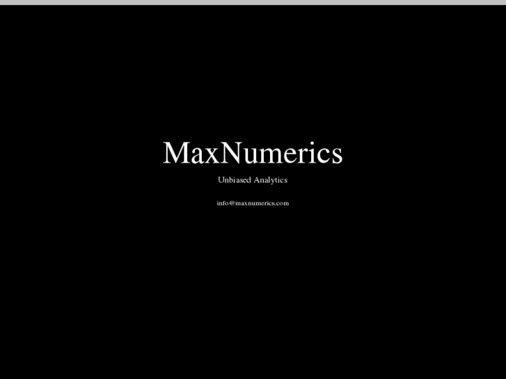 www.maxnumerics.com