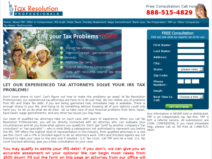 www.taxresolutionprofessionals.com