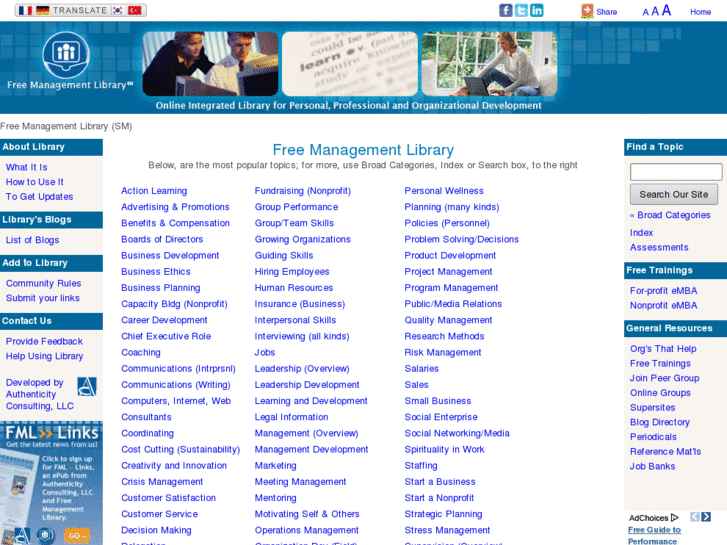 www.freemanagementlibrary.net