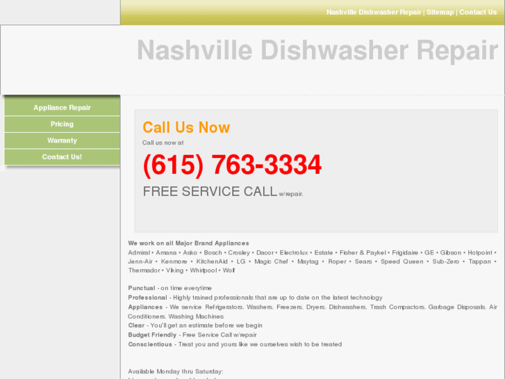 www.nashvilledishwasherrepair.com