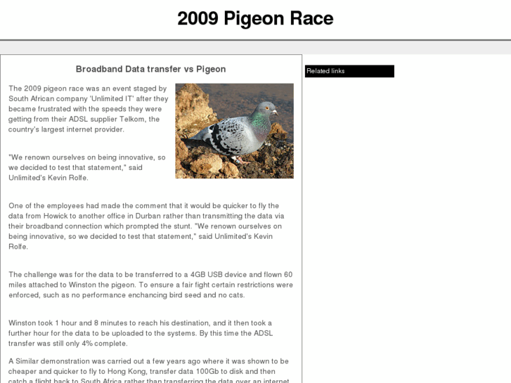 www.pigeonrace2009.co.za