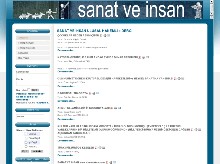 www.sanatveinsan.com