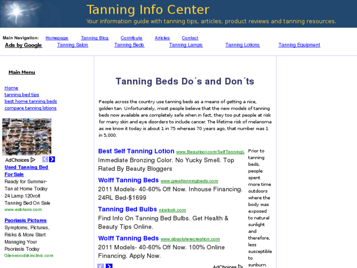 www.tanninginfocenter.com