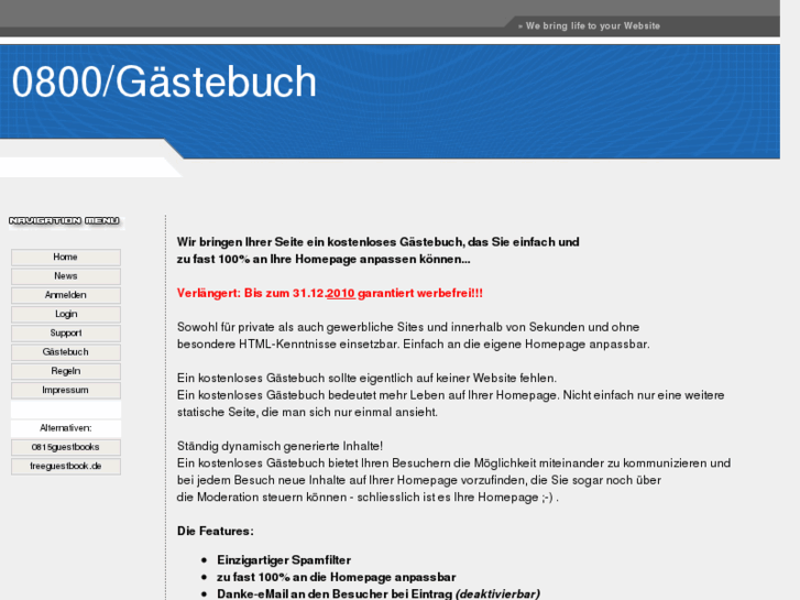 www.0800gaestebuch.de