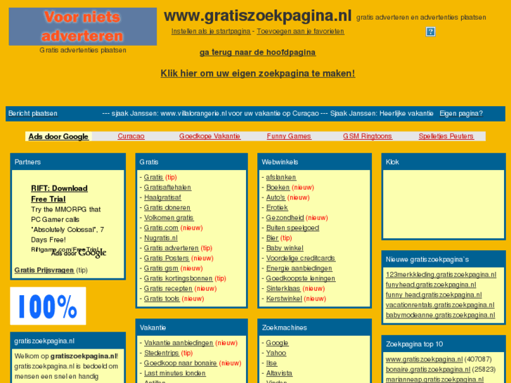 www.gratiszoekpagina.nl