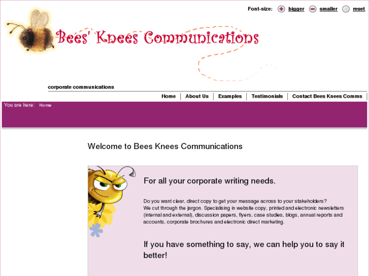 www.beeskneescomms.com