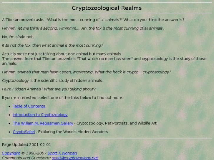 www.cryptozoology.net