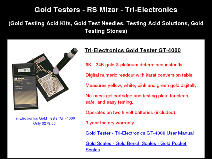 www.goldtester.net