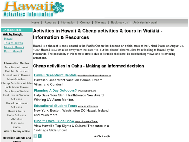 www.hawaiiactivitiesinformation.info