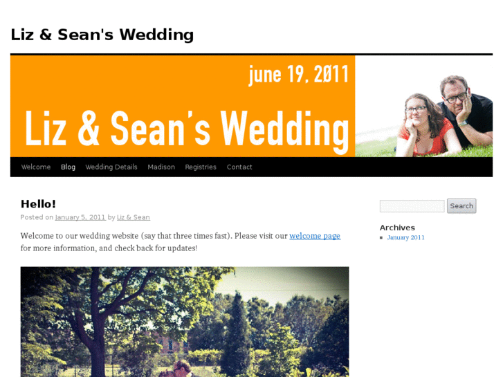 www.lizandsean.org