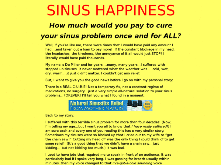 www.sinushappiness.com