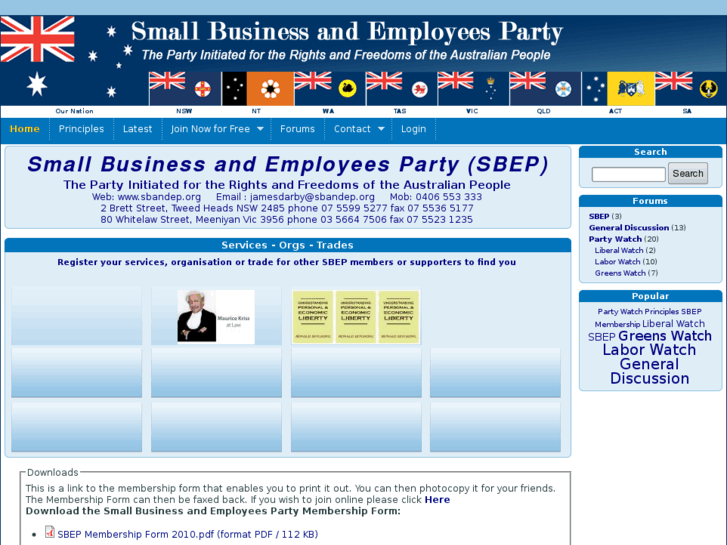 www.smallbusinessemployeesparty.org