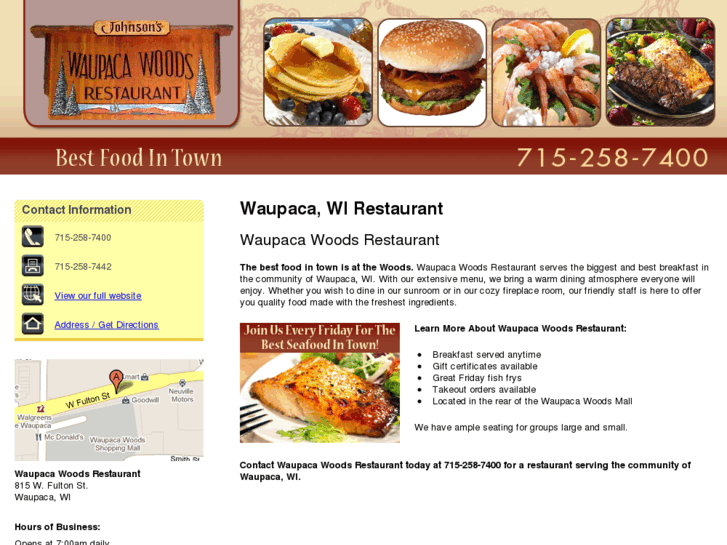 www.waupacawoodsrestaurant.com