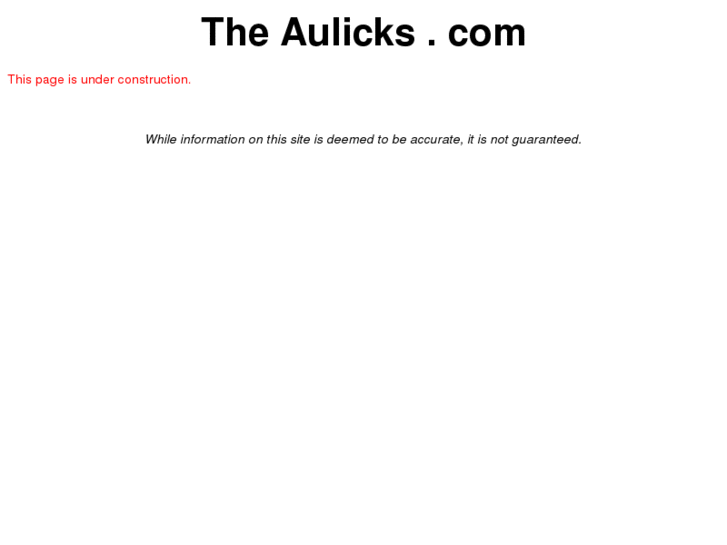 www.theaulicks.com