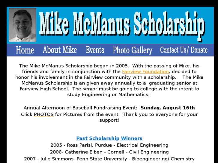 www.mikemcmanusscholarship.com