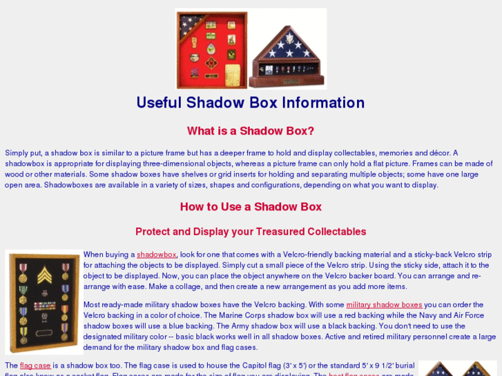 www.shadowboxes411.com