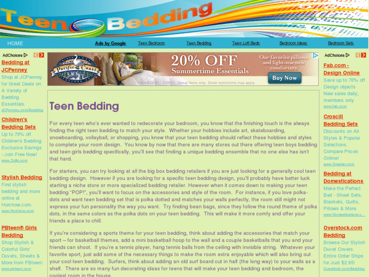 www.teen-bedding.com