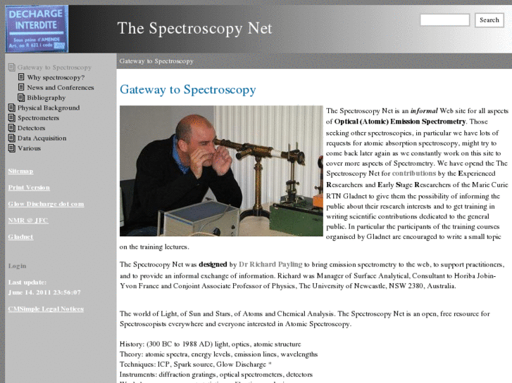 www.thespectroscopynet.eu