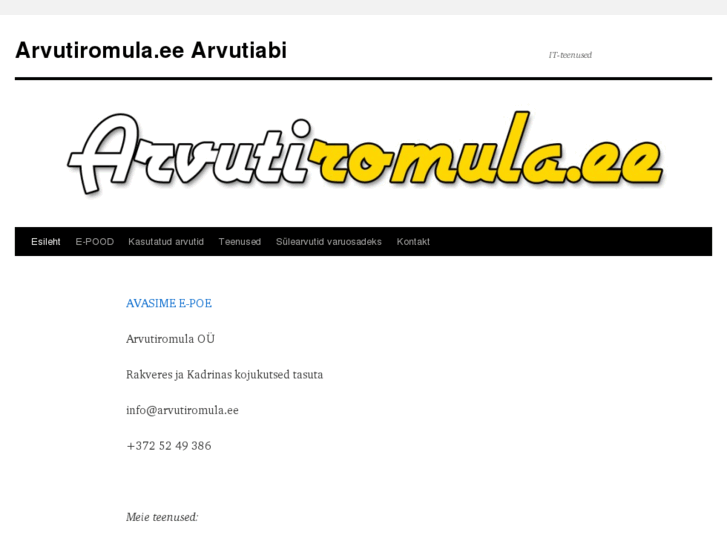 www.arvutiromula.ee