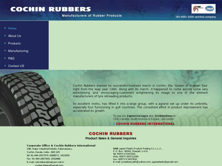 www.cochinrubbers.com