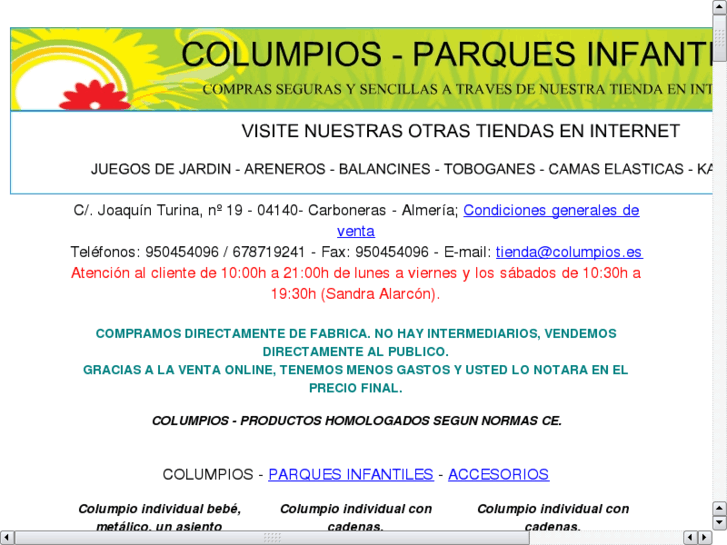 www.columpiosparabebes.es