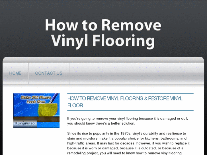 www.howtoremovevinylflooring.com