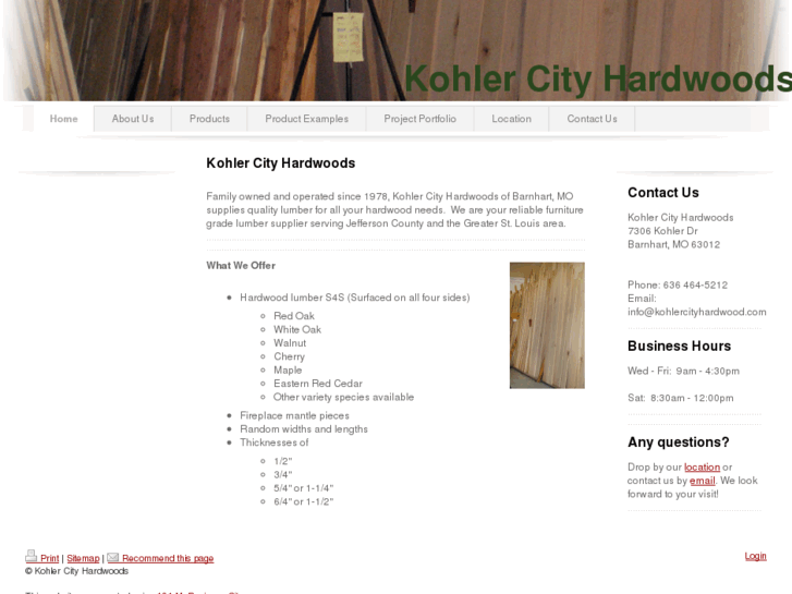 www.kohlercityhardwood.com