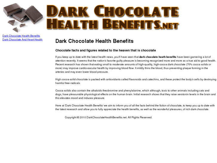 www.darkchocolatehealthbenefits.net