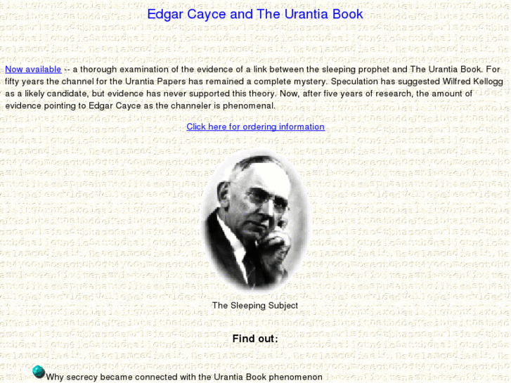 www.edgarcayceandtheurantiabook.com