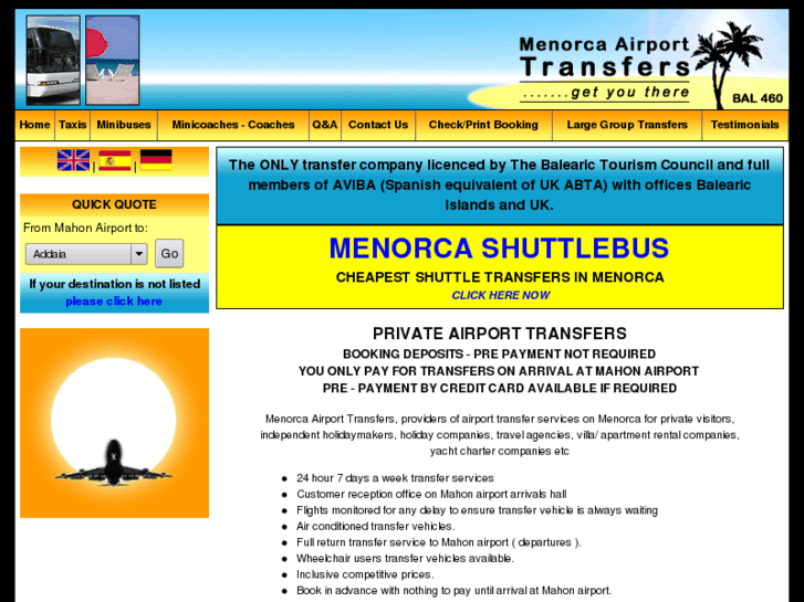 www.menorca-airport-transfers.com