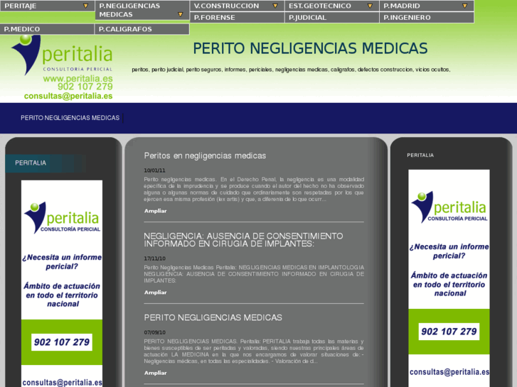 www.peritonegligenciasmedicas.es