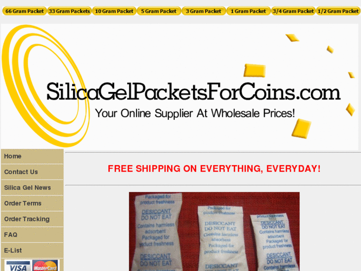 www.silicagelpacketsforcoins.com