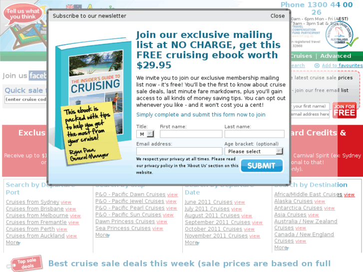 www.cruisesalefinder.com.au