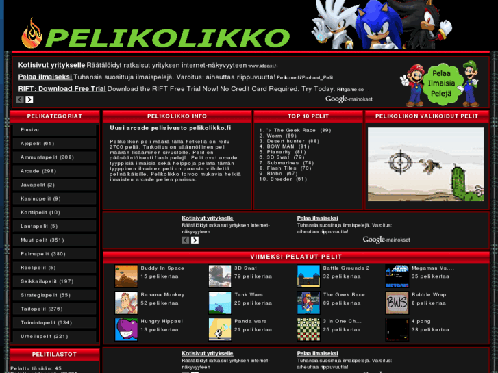 www.pelikolikko.fi