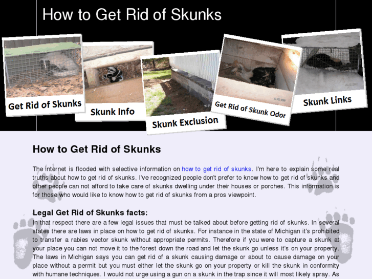 www.howtogetridofskunks.info