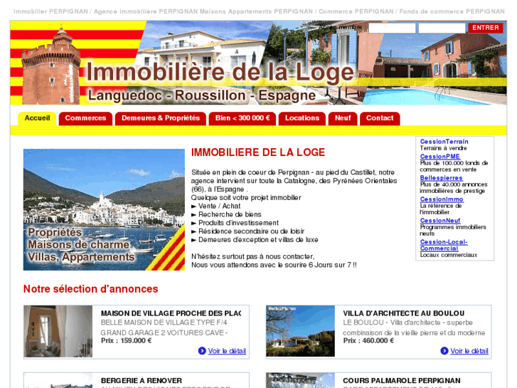 www.immobilieredelaloge.com