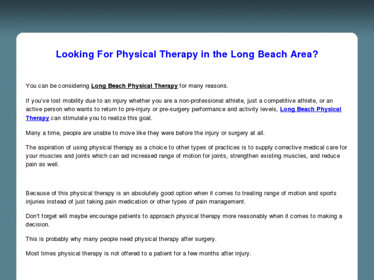 www.physicaltherapylongbeach.com