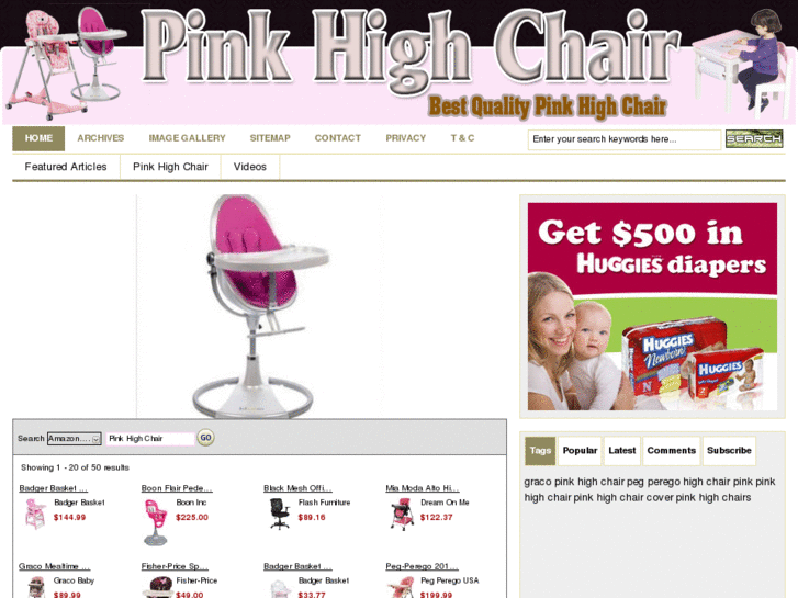 www.pinkhighchair.com