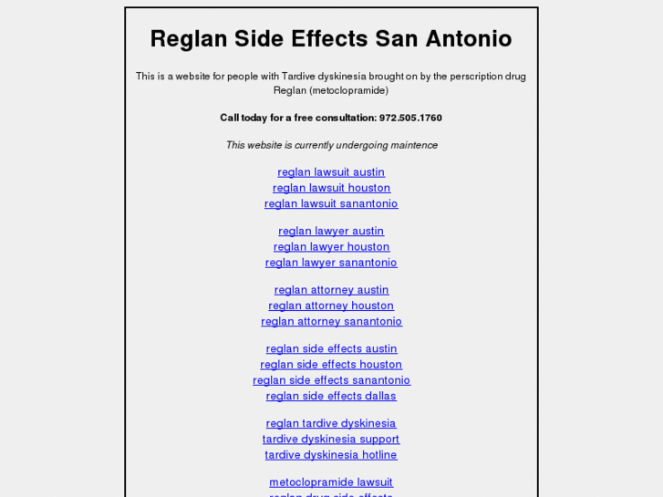 www.reglansideeffectssanantonio.com