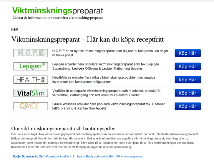 www.viktminskningspreparat.com