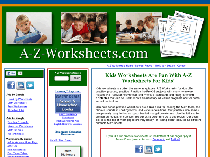 www.a-z-worksheets.com