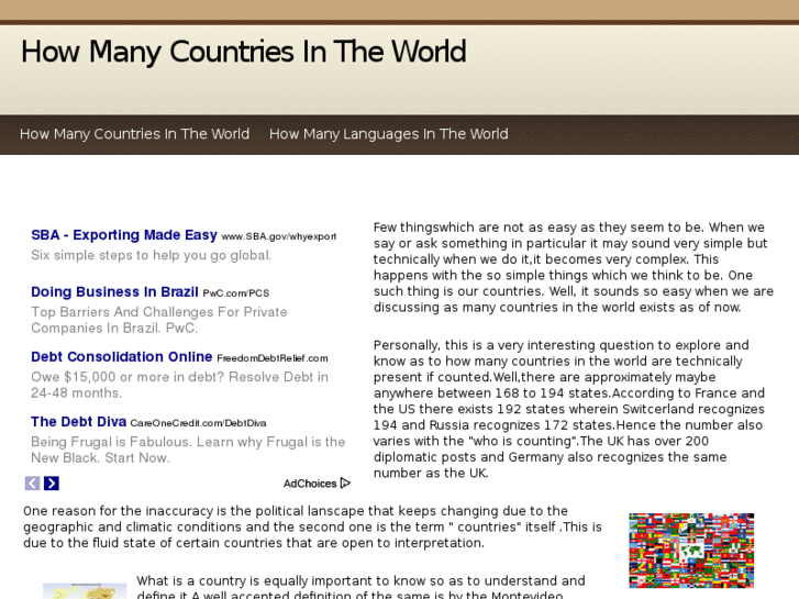 www.howmanycountriesintheworld.info