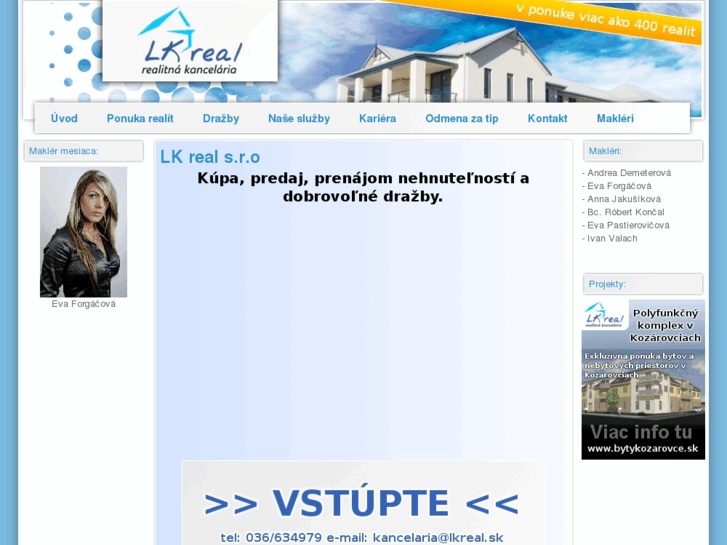 www.lkreal.sk