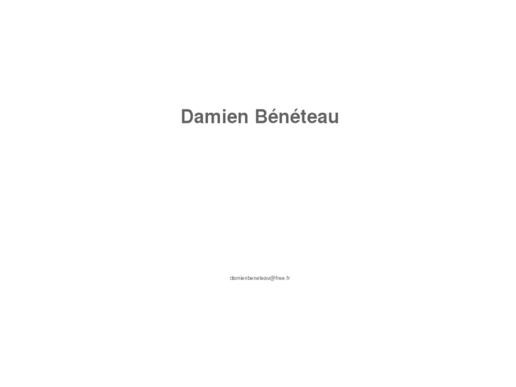 www.damienbeneteau.com