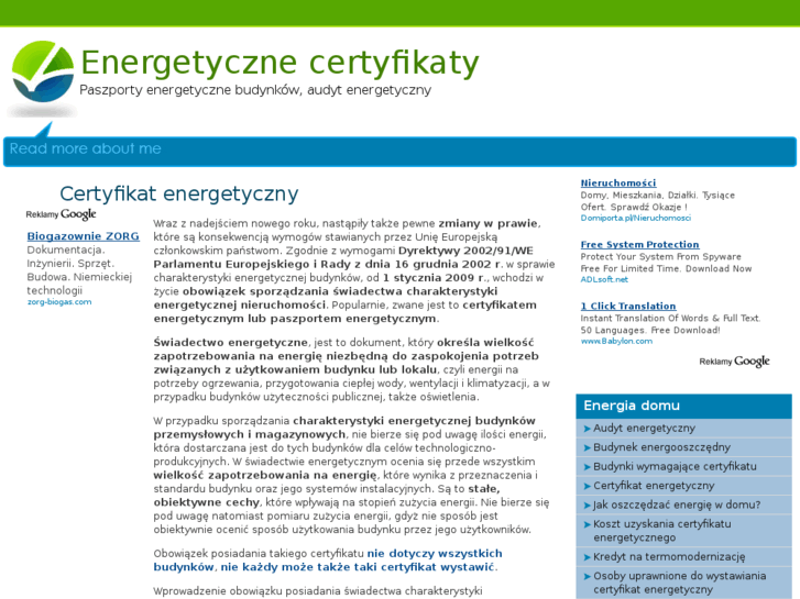 www.energetycznycertyfikat.pl